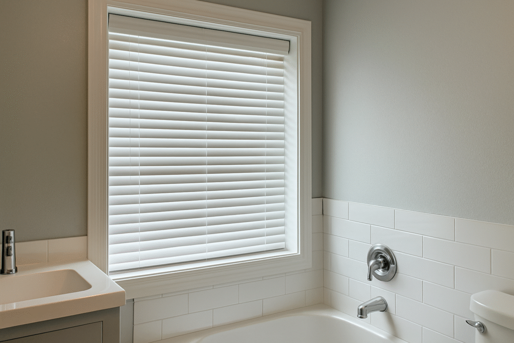 PVC Waterproof Blinds for Windowed Bathrooms
