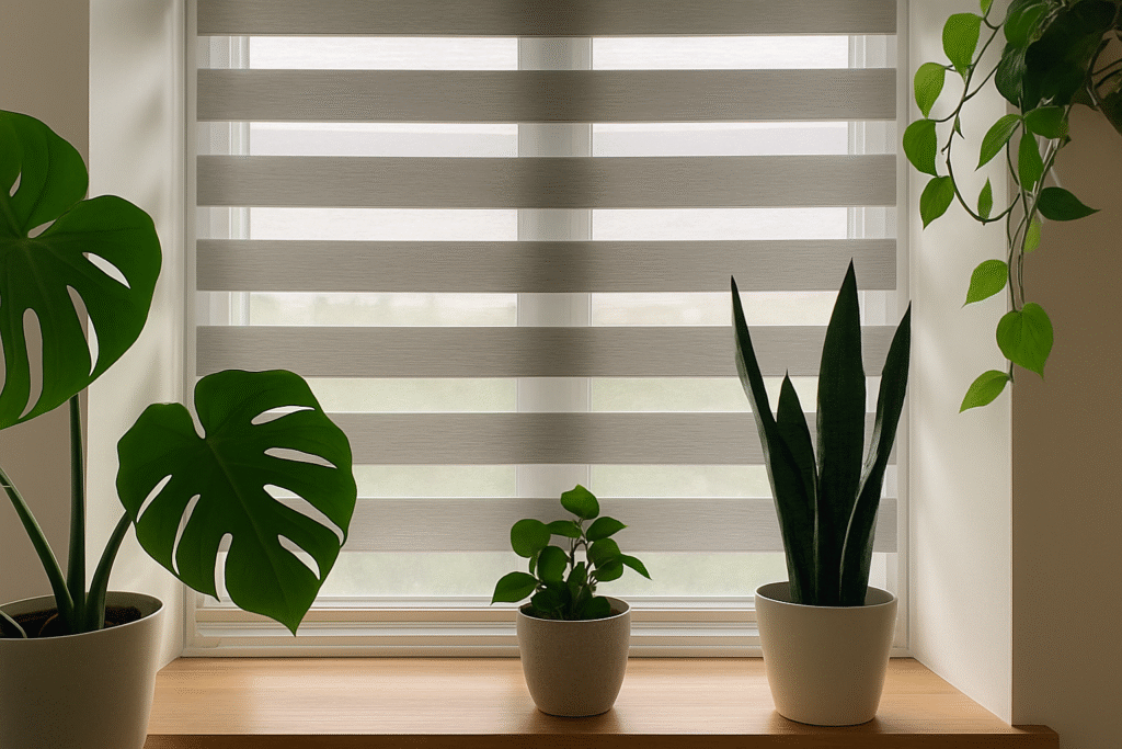 How to Style Day and Night Blinds with Plants