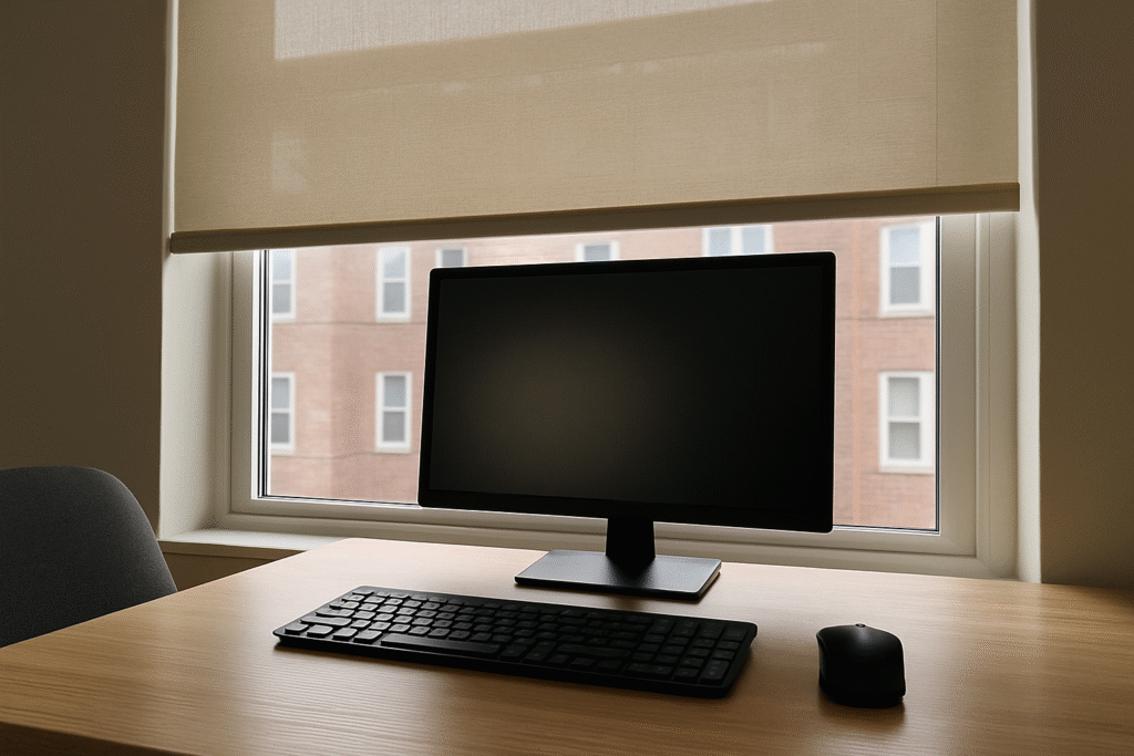 Using Roller Blinds to Reduce Glare on Screens