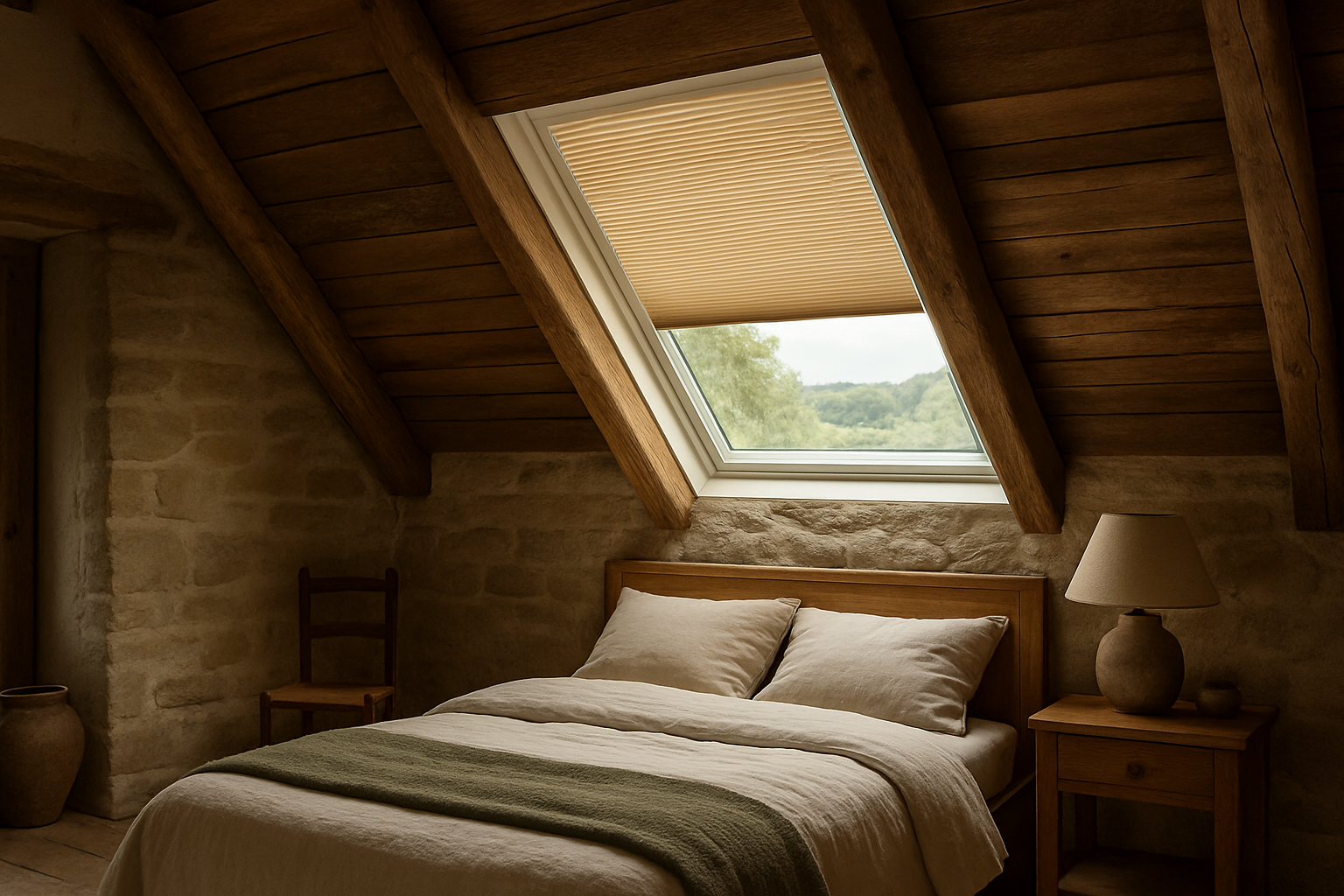 Velux Blinds for Rustic and Country-Style Homes